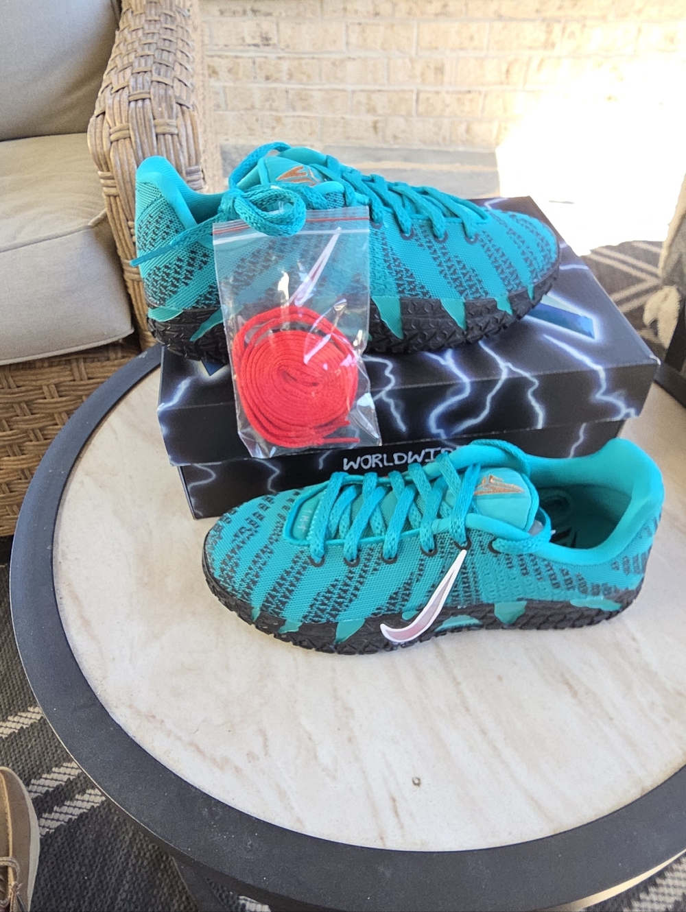 Nike Jordan AJ 3 (GS) Box Label — Turbo Green & University Red (Brand New In Box - Picture 4 of 6